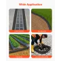 Sediment Filter Sock, 4Pcs Erosion Control Socks Dia.127 mm x 3048 mm L Coverage, Polypropylene Filler, Flexible & Efficient Sil