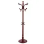 VEVOR Coat Rack Freestanding, Wooden Coats Rack Stand with Weighted Base & 11 Hooks, Free Standing Hall Coat Tree for Entryway, 