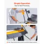 Box and Pan Brake, 1220 mm/48 inch Sheet Metal Bending Brake, 12-Gauge Mild Steel Capacity, 0-135 Degree Adjustable, Metal Bende