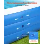 VEVOR Inflatable Pool, 3000 x 1702 x 508mm Large Inflatable Swimming Pool, Family Large Swimming Pools with Repair Patches, Blow