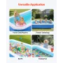 VEVOR Inflatable Pool, 3000 x 1702 x 508mm Large Inflatable Swimming Pool, Family Large Swimming Pools with Repair Patches, Blow