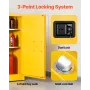 VEVOR Flammable Cabinet, 109.2 x 46 x 118 cm, 29 Gallon Flammable Storage Cabinet with Adjustable Shelf, Cold-Rolled and Galvani