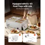 kommerciel madvarmer, 1500 W elektrisk dampvarmer i rustfrit