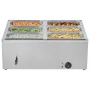 kommerciel madvarmer, 1500 W elektrisk dampvarmer i rustfrit