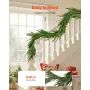 VEVOR Christmas Garland, 1524 mm Realistic Norfolk Pine Garland, Evergreen Real Touch Artificial Faux Greenery Garlands, for Hol