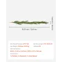Christmas Garland, 1524 mm Realistic Norfolk Pine Garland, Evergreen Real Touch Artificial Faux Greenery Garlands, for Holiday I