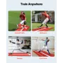 Softball Pitching Mat, 305x92cm Baseball Pitching Rubber Mound, Antifade Turf and Antislip Foam Backing Portable Training Aid, F