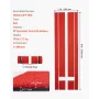 Softball Pitching Mat, 305x92cm Baseball Pitching Rubber Mound, Antifade Turf and Antislip Foam Backing Portable Training Aid, F