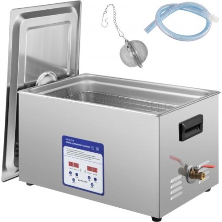 Digital Ultrasonic Cleaner 30L Ultrasonic Cleaning Machine 40KHz Sonic Cleaner Machine 316 & 304 Rustfrit stål Ultrasonic