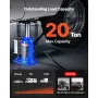 VEVOR Air Hydraulic Bottle Jack, 20 Ton Load Capacity, 260-495 mm Lifting Range, Pneumatic/Manual Heavy Duty Welded Bottle Jack 