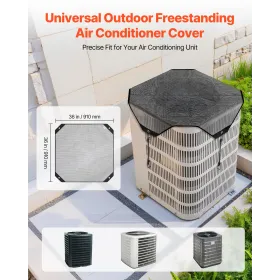 VEVOR Air Conditioner Cover for Outside Units, 910 x 910 mm Central AC Cover for Air Conditioning Unit, Top Universal Mesh Defen