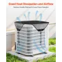 Air Conditioner Cover for Outside Units, 910 x 910 mm Central AC Cover for Air Conditioning Unit, Top Universal Mesh Defender Te