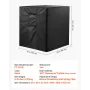Air Conditioner Cover, 660 x 660 x 812 mm Ac Cover for Air Conditioning Unit, Three-Layer, Waterproof Polyester Fabric, Mesh Ven