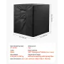 Air Conditioner Cover, 863 x 812 x 762 mm Ac Cover for Air Conditioning Unit, Three-Layer, Waterproof Polyester Fabric, Mesh Ven