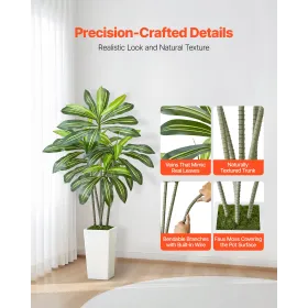 kunstigt Dracaena træ 1524 mm, falske palme tropiske planter