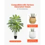 VEVOR kunstigt Dracaena træ 1524 mm, falske palme tropiske planter med hvid høj plantekasse, kunstig gulv silkeplante i potte,