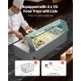 kommerciel madvarmer, 1500 W elektrisk dampvarmer i rustfrit