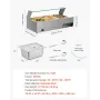 Commercial Food Warmer, 1500W Electric Stainless Steel Steam Food Warmer with Glass Cover, 3-Pan Countertop Buffet Bain Marie wi