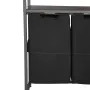 VEVOR 4 Tiers Laundry Sorter, Tall Laundry Hamper with Shelves and Hooks, 2 Section Freestanding Basket Organizer Storage with 6