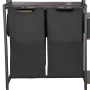 VEVOR 3 Tiers Laundry Sorter with Rack, Tall Laundry Hamper with Shelves and Drawers, 2 Section Freestanding Hanging Rack Storag
