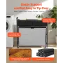 3 Section Laundry Sorter, Rolling Laundry Hamper with 2 Drawers, Hooks & Wheels, Rolling Basket Organizer Storage with Pull-Out 