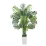 VEVOR kunstig Areca palmetræ 1829 mm, falske palme tropiske planter med hvid høj plantekasse, kunstig gulv silkeplante i potte,