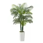 VEVOR kunstig Areca palmetræ 1829 mm, falske palme tropiske planter med hvid høj plantekasse, kunstig gulv silkeplante i potte,
