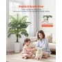 Artificial Areca Palm Tree 1524 mm, Fake Palm Tropical Plants with White Tall Planter, Faux Floor Silk Plant in Pot, Large Trees