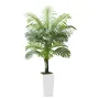 Artificial Areca Palm Tree 1524 mm, Fake Palm Tropical Plants with White Tall Planter, Faux Floor Silk Plant in Pot, Large Trees