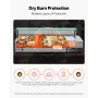 Commercial Food Warmer, 1500W Electric Stainless Steel Steam Food Warmer with Glass Cover, 6 x 1/3 Size Pans Buffet Bain Marie w