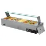 kommerciel madvarmer, 1500 W elektrisk dampvarmer i rustfrit