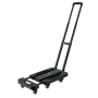 Folding Hand Truck, 226.8 kg Load Capacity, Collapsible Luggage Cart with 6 Wheels, 2 Elastic Ropes & Expandable Base, Utility D