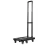 VEVOR Folding Hand Truck, 226.8 kg Load Capacity, Collapsible Luggage Cart with 6 Wheels, 2 Elastic Ropes & Expandable Base, Uti