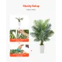 Artificial Areca Palm Tree 1829 mm, Fake Palm Tropical Plants with White Tall Planter, Faux Floor Silk Plant in Pot, Large Trees