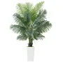 Artificial Areca Palm Tree 1829 mm, Fake Palm Tropical Plants with White Tall Planter, Faux Floor Silk Plant in Pot, Large Trees