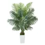 Artificial Areca Palm Tree 1829 mm, Fake Palm Tropical Plants with White Tall Planter, Faux Floor Silk Plant in Pot, Large Trees