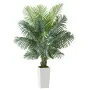 VEVOR Artificial Areca Palm Tree 1829 mm, Fake Palm Tropical Plants with White Tall Planter, Faux Floor Silk Plant in Pot, Large