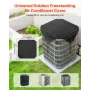 Air Conditioner Cover for Outside Units, 810 x 810 mm Central AC Cover for Air Conditioning Unit, Top Universal Mesh Defender Ra