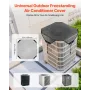 Air Conditioner Cover for Outside Units, 810 x 810 mm Central AC Cover for Air Conditioning Unit, Top Universal Mesh Defender Te