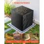 Air Conditioner Cover, 762 x 762 x 810 mm Ac Cover for Air Conditioning Unit, Three-Layer, Waterproof Polyester Fabric, Mesh Ven
