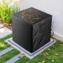 Air Conditioner Cover, 762 x 762 x 810 mm Ac Cover for Air Conditioning Unit, Three-Layer, Waterproof Polyester Fabric, Mesh Ven
