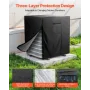 VEVOR Air Conditioner Cover, 812 x 812 x 914 mm Ac Cover for Air Conditioning Unit, Three-Layer, Waterproof Polyester Fabric, Me