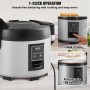 Commercial Rice Cooker 60-Cup Non-Stick Pot 13L 12H Keep Warm Restaurant