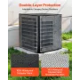 VEVOR Air Conditioner Cover, 711 x 711 x 812 mm Ac Cover for Air Conditioning Unit, Dual-Layer, Detachable Canopy,Waterproof Pol