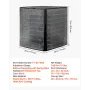 Air Conditioner Cover, 711 x 711 x 812 mm Ac Cover for Air Conditioning Unit, Dual-Layer, Detachable Canopy,Waterproof Polyester