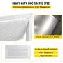 VEVOR Crawl Space Flood Vent Foundation Flood Vent 8" Højde x 16" Bredde vægventilation