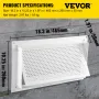 VEVOR Crawl Space Flood Vent Foundation Flood Vent 8" Højde x 16" Bredde vægventilation
