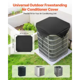 Air Conditioner Cover for Outside Units, 910 x 910 mm Central AC Cover for Air Conditioning Unit, Top Universal Mesh Defender Ra