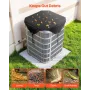 Air Conditioner Cover for Outside Units, 910 x 910 mm Central AC Cover for Air Conditioning Unit, Top Universal Mesh Defender Ra
