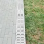 rendeafløbssystem, kanalafløb med metalrist, 150x130 mm HDPE